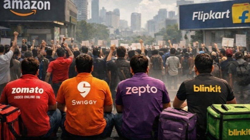 गिग वर्कर्स हड़ताल,  न्यू ईयर ईव 2025,  कैब ड्राइवर स्ट्राइक,  फूड डिलीवरी सेवाएं,  gig economy India,  श्रमिक अधिकार,  नए साल का जश्न,  ऑनलाइन डिलीवरी असर